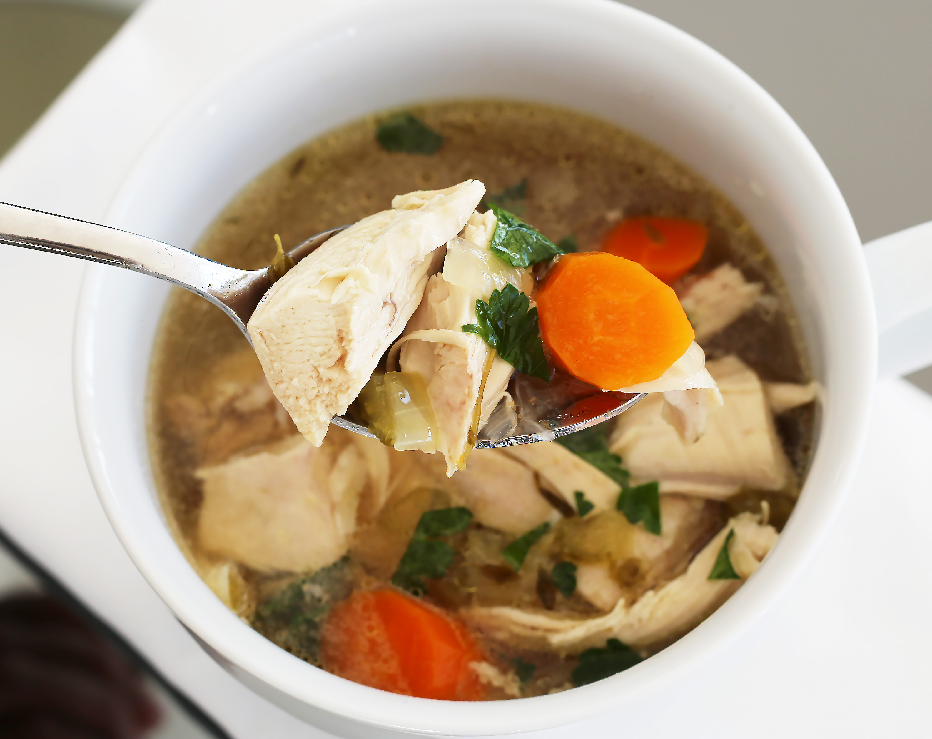 homemade chicken breast soup